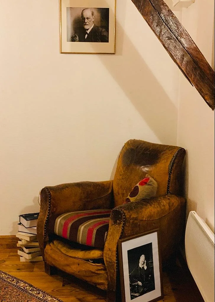 Bibliothèque et fauteuil club
