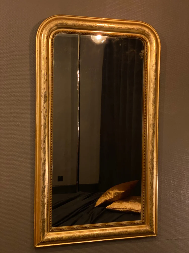 Miroir doré de la love room